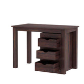 Fusta Solid Sheesham Wood Study Table With Storage (Walnut Finish)